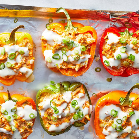 Buffalo Chicken Stuffed Peppers